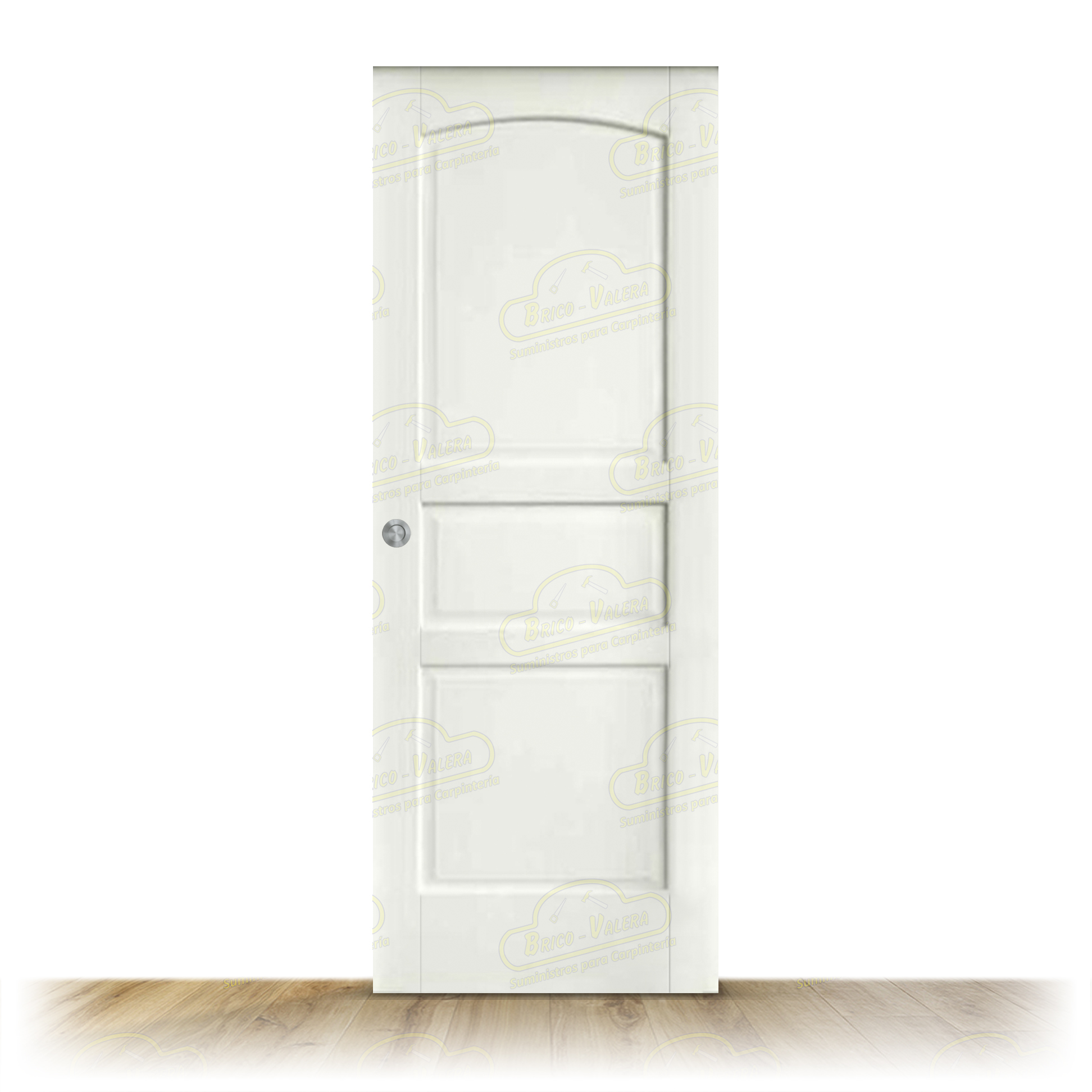 Puerta Corredera PM-1046 Blanca de Interior Rústica Lacado Blanco