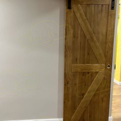 Foto Puertas de Granero con Cristal cliente 4