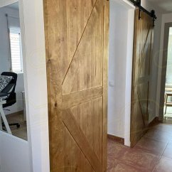 Foto Puertas de Granero con Cristal cliente 11