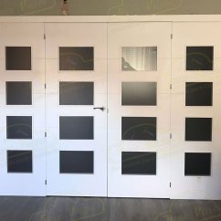 Foto Puertas Block Blancas 4 Rayas cliente 7