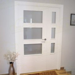 Foto Puertas Block Blancas 4 Rayas cliente 1