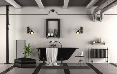Decora tu cuarto de baño en negro 