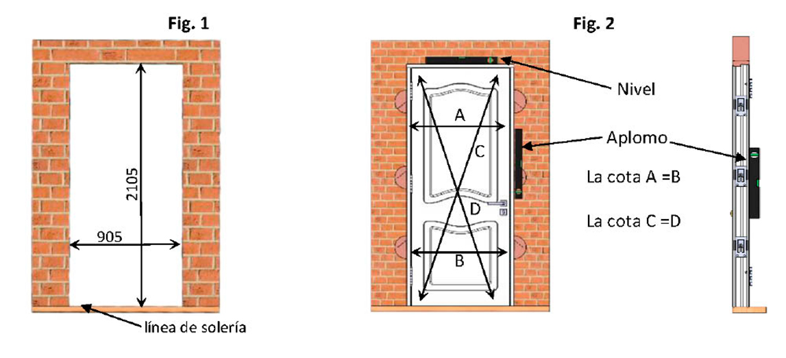 Instalar y colocar puerta acorazada