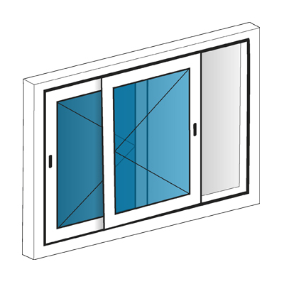 Ventanas de madera sencillas correderas