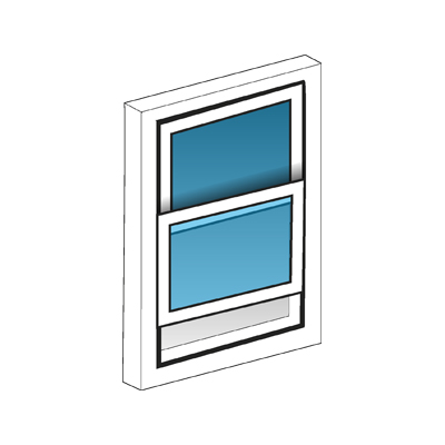Ventanas de madera sencillas de guillotina