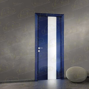 Puerta Lacada en Azul Puerta Lacada en Azul