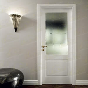 Puerta Lacada en Blanco con cristal Puerta Lacada en Blanco con cristal