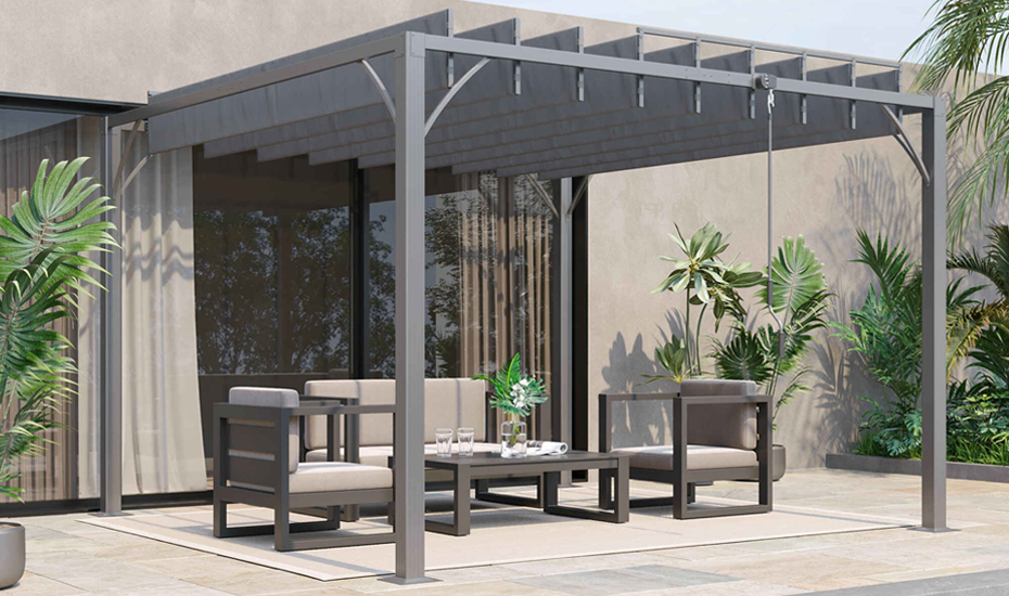 Pérgola metalica