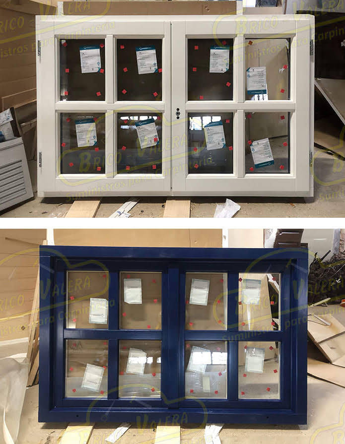 Ventanas de Madera Lacadas de Colores