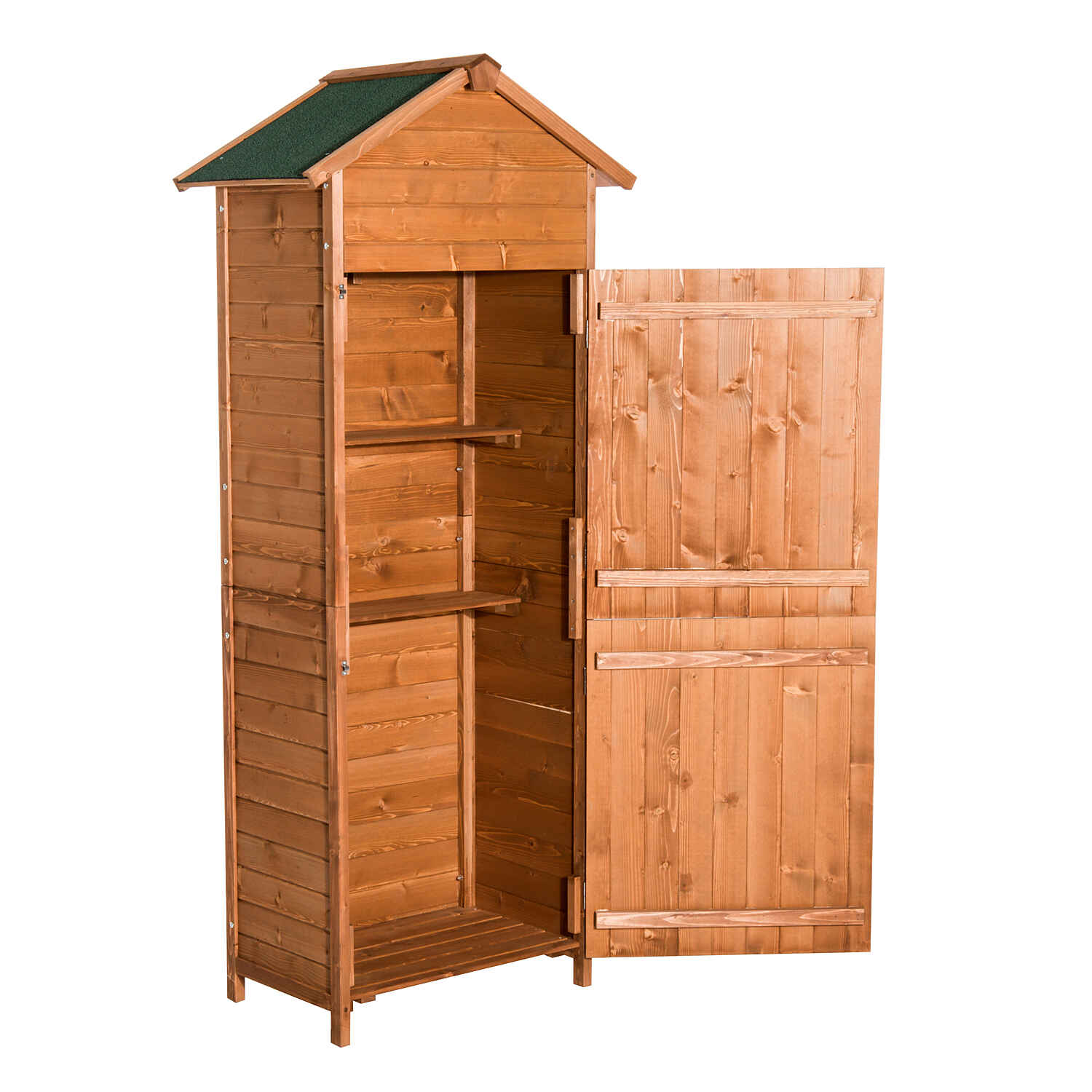 Caseta Herramientas 190x79x49 cm Cobertizo Madera Maciza Gabinete Jardín Terraza