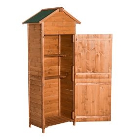Caseta Herramientas 190x79x49 cm Cobertizo Madera Maciza Gabinete Jardín Terraza