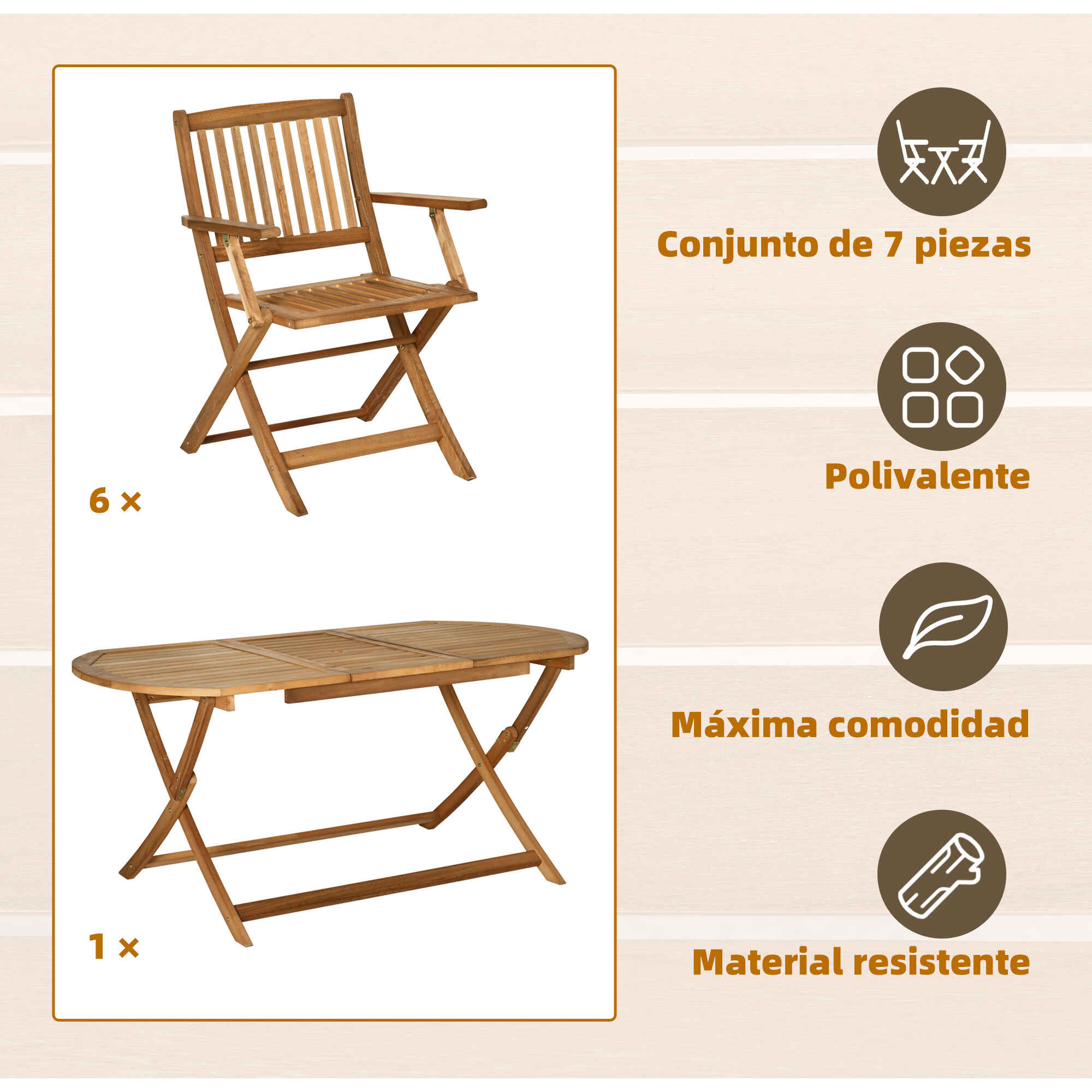 TUCAN - Juego de patas plegables para mesas apilables