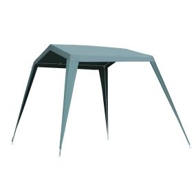 Carpa Desmontable Carpa Pabellón de Jardín de Tubo de Acero Carpa Plegable para Camping 330x240x215 cm Pérgola de Color Verde
