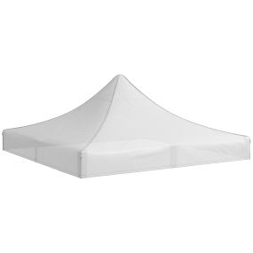 Techo de Carpa para Celebraciones 3x3 m Techo de Repuesto para Carpa Plegable de Tela  con Techo Puntiagudo Impermeable y Anti-UV Blanco