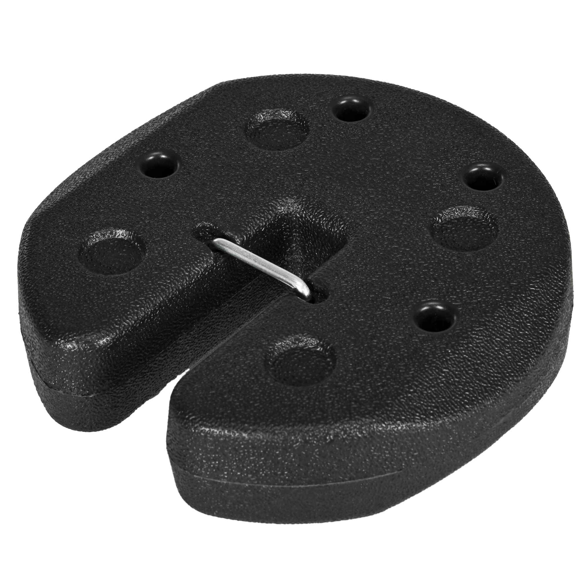 Pack de 4 Pesos para Carpas Plegables Pesos para Cenador Rellenados con Cemento Bases para Toldo Pérgola Ø22x5,5 cm Negro