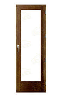 Balconera 220 x 100 cm Europea Madera Iroko Teñida 1 Hoja