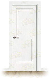 Puerta Premium PL-1400 Lacada Blanca de Interior en Block (Maciza)