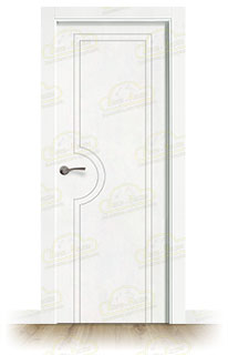 Puerta Premium PL-1600 Lacada Blanca de Interior en Block (Maciza)