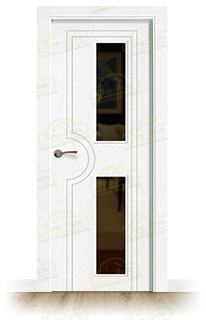 Puerta Premium PL-1600-V2 Lacada Blanca de Interior en Block (Maciza)