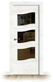 Puerta Premium PL-2900-BV3 Lacada Blanca de Interior en Block (Maciza)