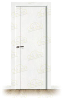 Puerta Premium PVP1 Lacada Blanca de Interior en Block (Maciza)
