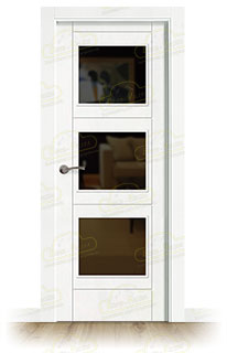 Puerta Premium PVP4M-BV3 Lacada Blanca de Interior en Block (Maciza)