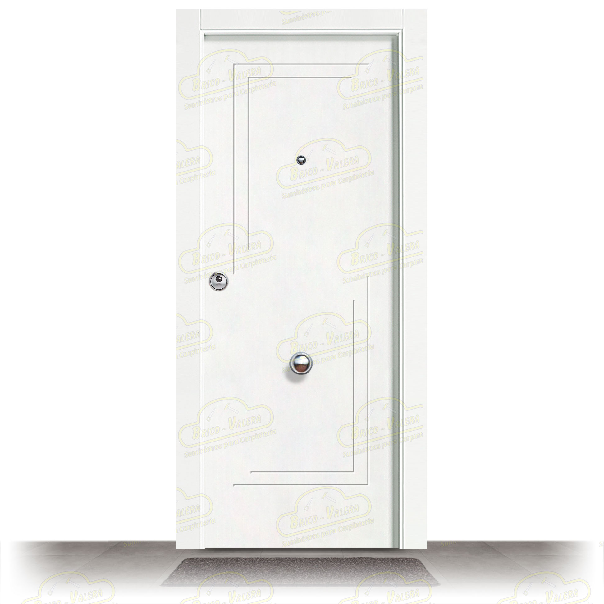 Puerta Blindada PL-1400 Lacada Blanca