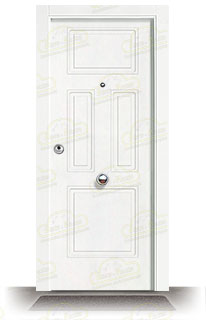 Puerta Blindada UR-140 Lacada Blanca