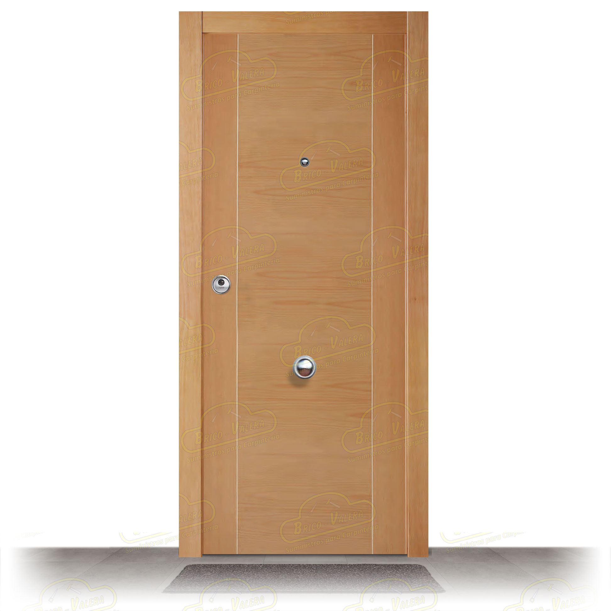 Puerta Blindada L4G2B Haya Vaporizada Moderna