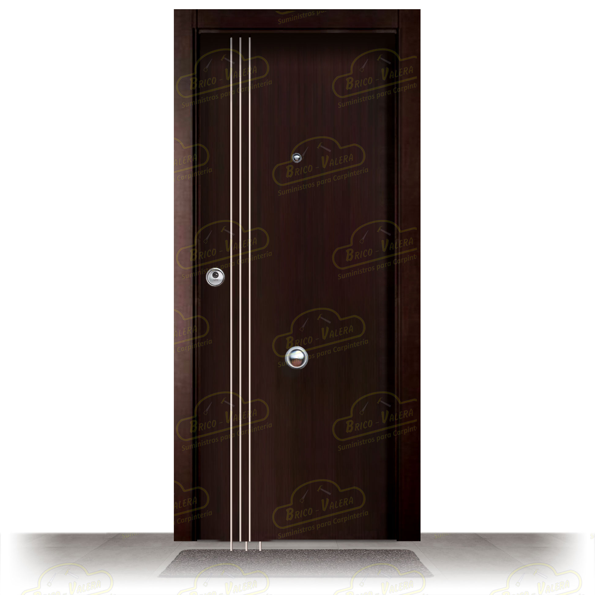 Puerta Blindada VMA Wengue Moderna