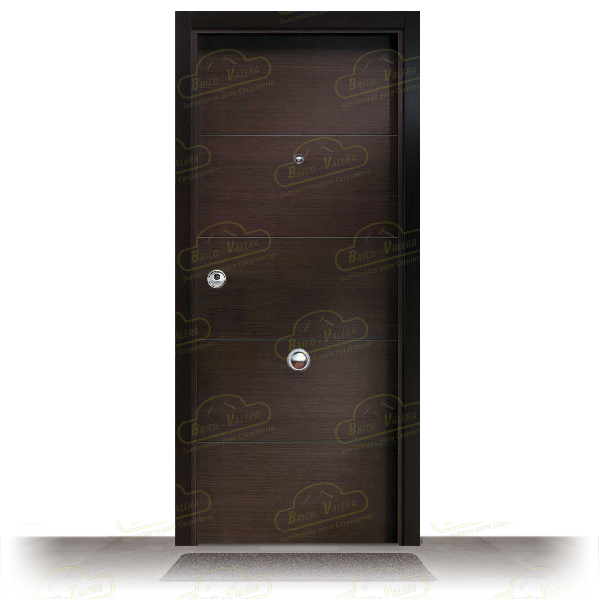 Puerta Blindada VT5 Wengue Moderna