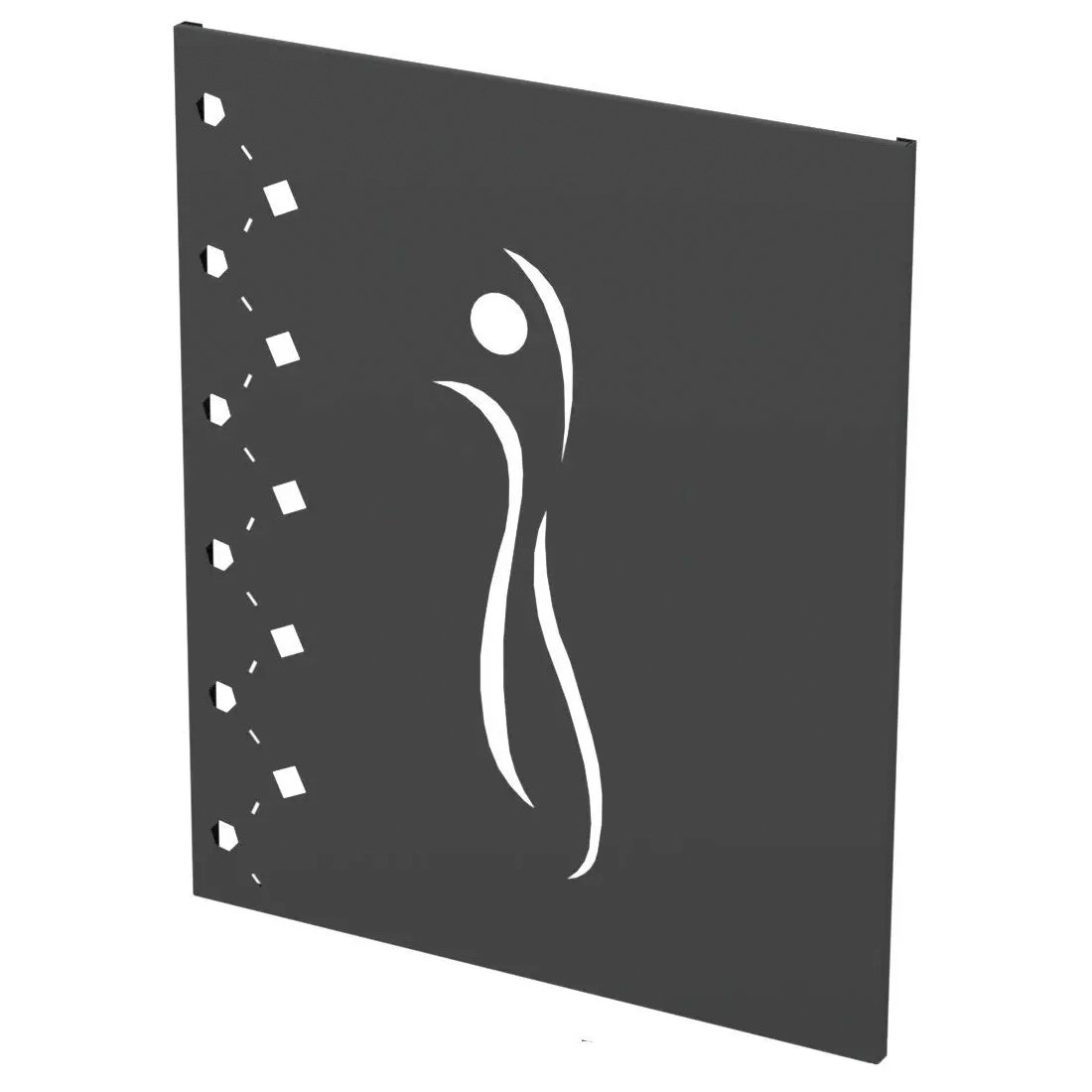 Panel 651 Decorativo Silueta Negro (Bronpi)