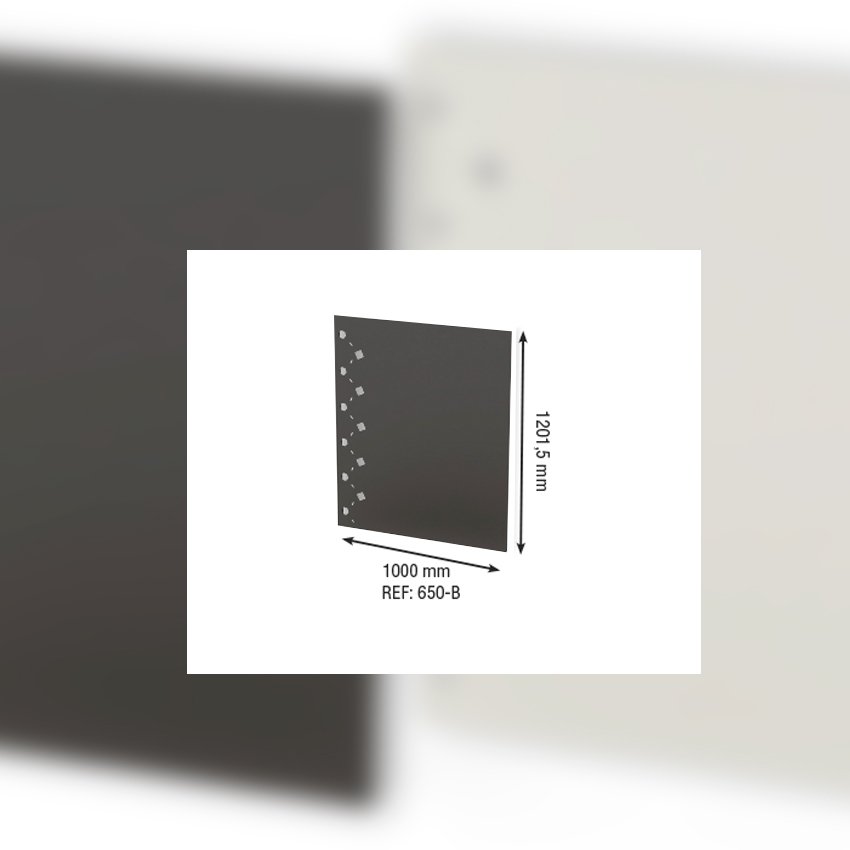 Panel 650 Decorativo Negro (Bronpi)