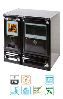 Cocina de Leña Cerrada Vulcano 8T SV (Lacunza)