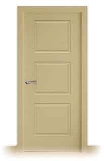 Puerta Maciza 3C de Interior Lacada Beige