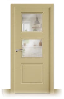 Puerta Maciza 3C V2 de Interior Lacada Beige
