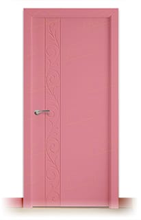 Puerta Maciza Barcelona de Interior Lacada Rosa Claro