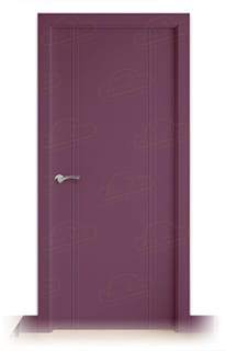 Puerta Maciza Galicia de Interior Lacada Rojo Lila