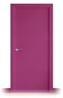 Puerta Maciza Gauss de Interior Lacada Purpura Trafico