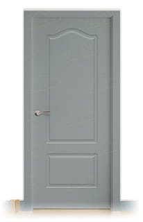 Puerta Maciza P-22 de Interior Lacada Gris Plata