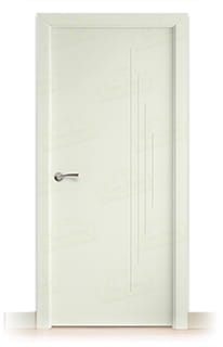 Puerta Maciza PL-1100 de Interior Lacada Blanco Grisáceo