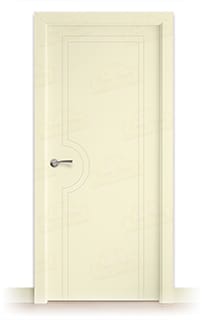 Puerta Maciza PL-1600 de Interior Lacada Blanco Perla