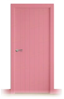 Puerta Maciza PL-3500 de Interior Lacada Rosa Claro