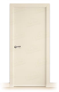 Puerta Maciza PL1 de Interior Lacada Blanco Crema