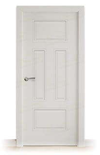 Puerta Maciza UR 140 de Interior Lacada Gris Luminoso