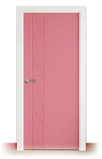 Puerta Maciza Combilac Barcelona de Interior Lacada Rosa Claro