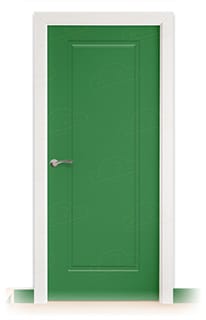 Puerta Maciza Combilac P-11 de Interior Lacada Verde Trafico
