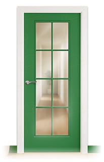 Puerta Maciza Combilac P-11 V8 de Interior Lacada Verde Trafico