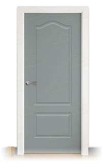 Puerta Maciza Combilac P-22 de Interior Lacada Gris Plata