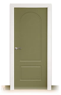 Puerta Maciza Combilac P-42 de Interior Lacada Gris Oliva